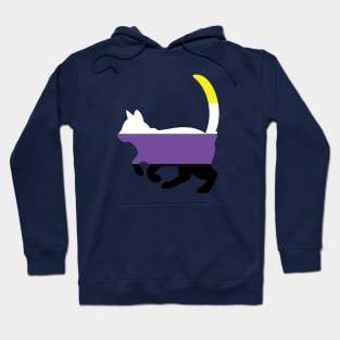 Pride Animals- Nonbinary Cat Hoodie